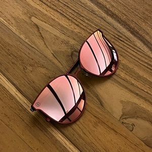 Blenders eyewear pink mirrored women’s sunglasses